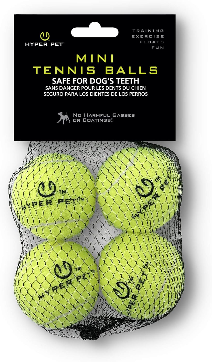 Hyper Pet MINI Tennis Balls for Dogs (Pet Safe Dog Ball Dog Tennis Balls for Exercise & Training)