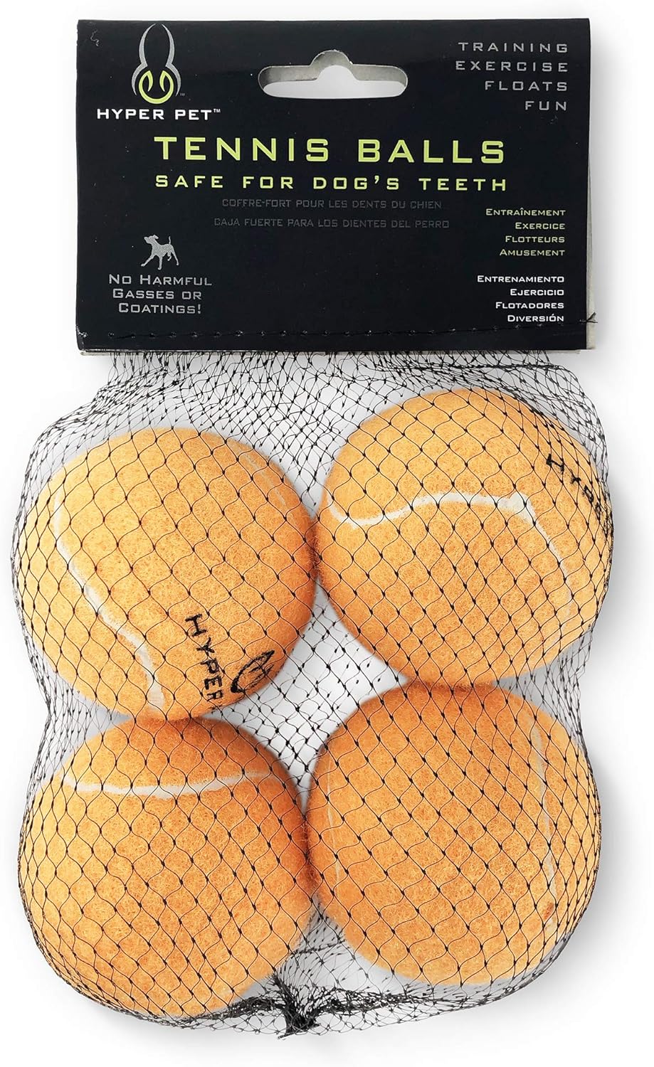 Hyper Pet Tennis Balls for Dogs (Pet Safe Dog Ball Dog Tennis Balls for Exercise & Training)